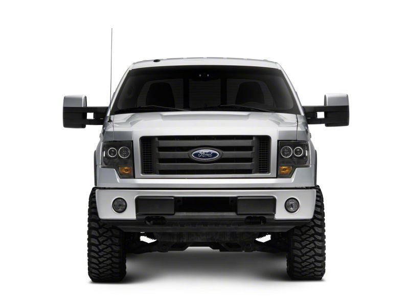 09-14 Ford F-150 Raxiom T542825 Super White LED Halo Projector Headlights- Blk Housing (Clear Lens)
