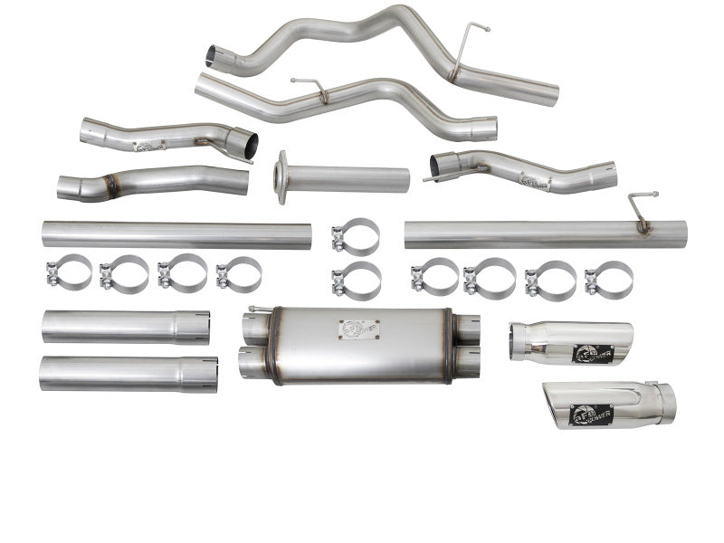 17-20 Ford F-150 Raptor V6 3.5L aFe 49-43045-P MACHForce XP Exhaust Cat-Back SS-409 (tt) w/ Polished Tips