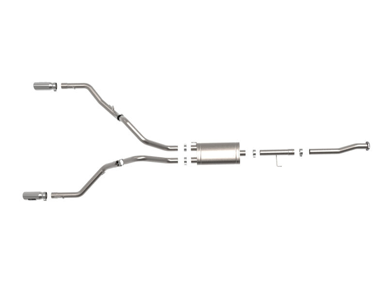15-20 Ford F-150 V6 2.7L/3.5L(tt)/V8 5.0L aFe 49-33130-P Vulcan Series 3in 304SS Cat-Back w/ Polished Tips