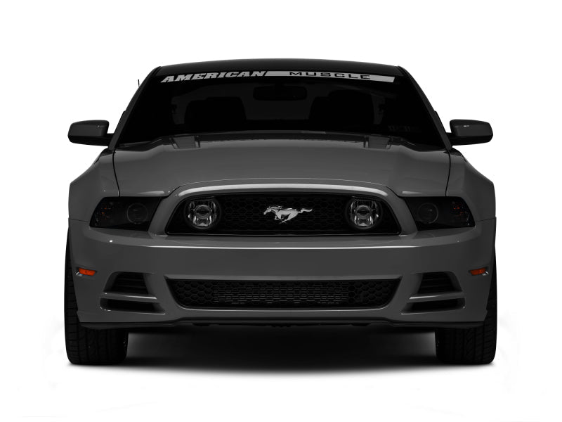 11-14 Ford Mustang 3.7L V6 Raxiom 49170 LED Halo Projector Headlights Black Housing (Smoked Lens)
