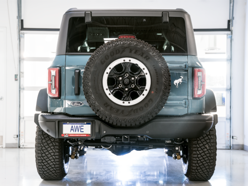 21-23 Ford Bronco L4 2.3L/V6 2.7L AWE 3015-21000 0FG Exhaust (No Tips) w/Bash Guard