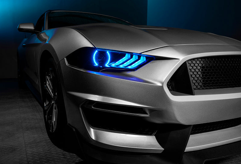 18-23 Ford Mustang Oracle Lighting 8204-332 Dynamic ColorSHIFT LED Headlights-Black Series