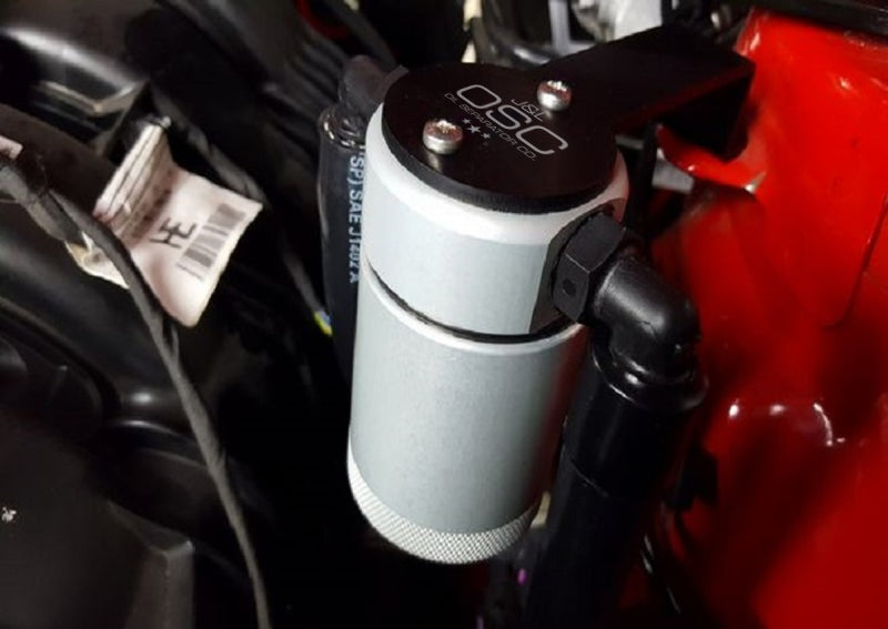 15-17 Ford Mustang I4 2.3L Ecoboost J&L 3029D-C Driver Side Oil Separator 3.0 Clear Anodized