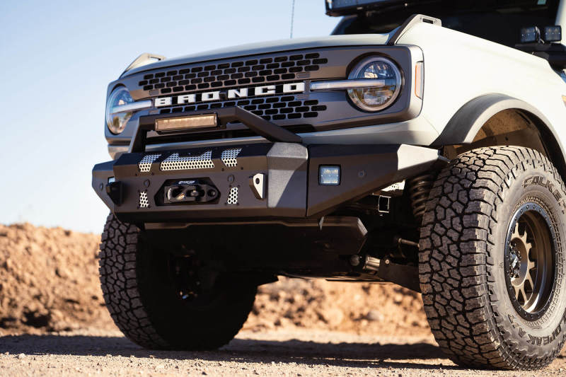 21-24 Ford Bronco V6 2.3L & 2.7L DV8 FBBR-01 Offroad Front Bumper Winch Capable w/ Optional Bull Bar/Aux Light Opening