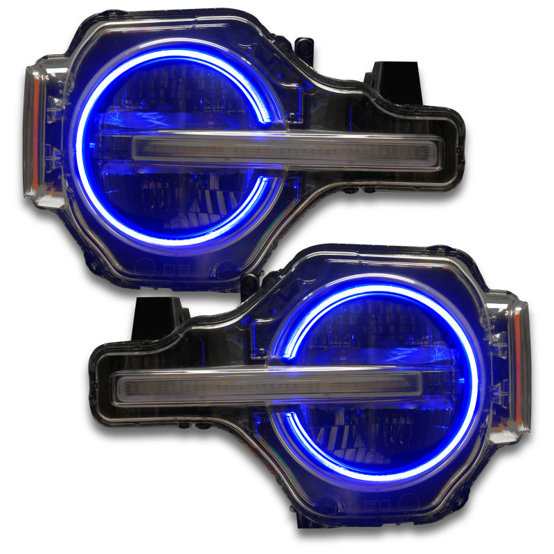 21-24 Ford Bronco Oracle 1468-330 RGB+W Headlight Halo Upgrade Kit ColorSHIFT® - w/ RF Controller