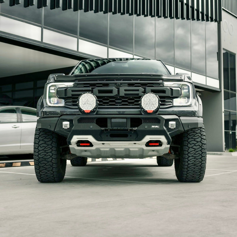 24-26 Ford Ranger Raptor 3.0L EB RIVAL 2D.1813.1.US Front Aluminum Bumper w/ Winch Mount and Recovery Points