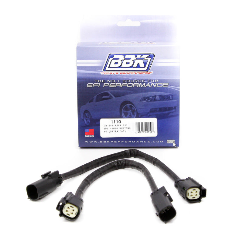 BBK 1110 11-14 Mustang 3.7L V6 and 5.0L V8  Sensor GT Rear O2 Wire Harness Extensions 12 (pair)