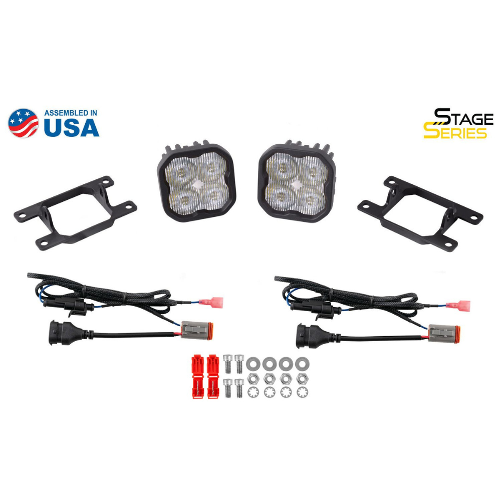 21-25 Ford Bronco / 19-23 Ranger Diode Dynamics DD6993 SS3 LED Fog Light Kit Max Type AS ABL - White SAE Fog