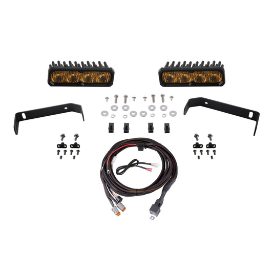 19-21 Ford Ranger Diode Dynamics DD8872 SS6 Driving Light Kit Sport LED Yellow SAE Fog/Wide