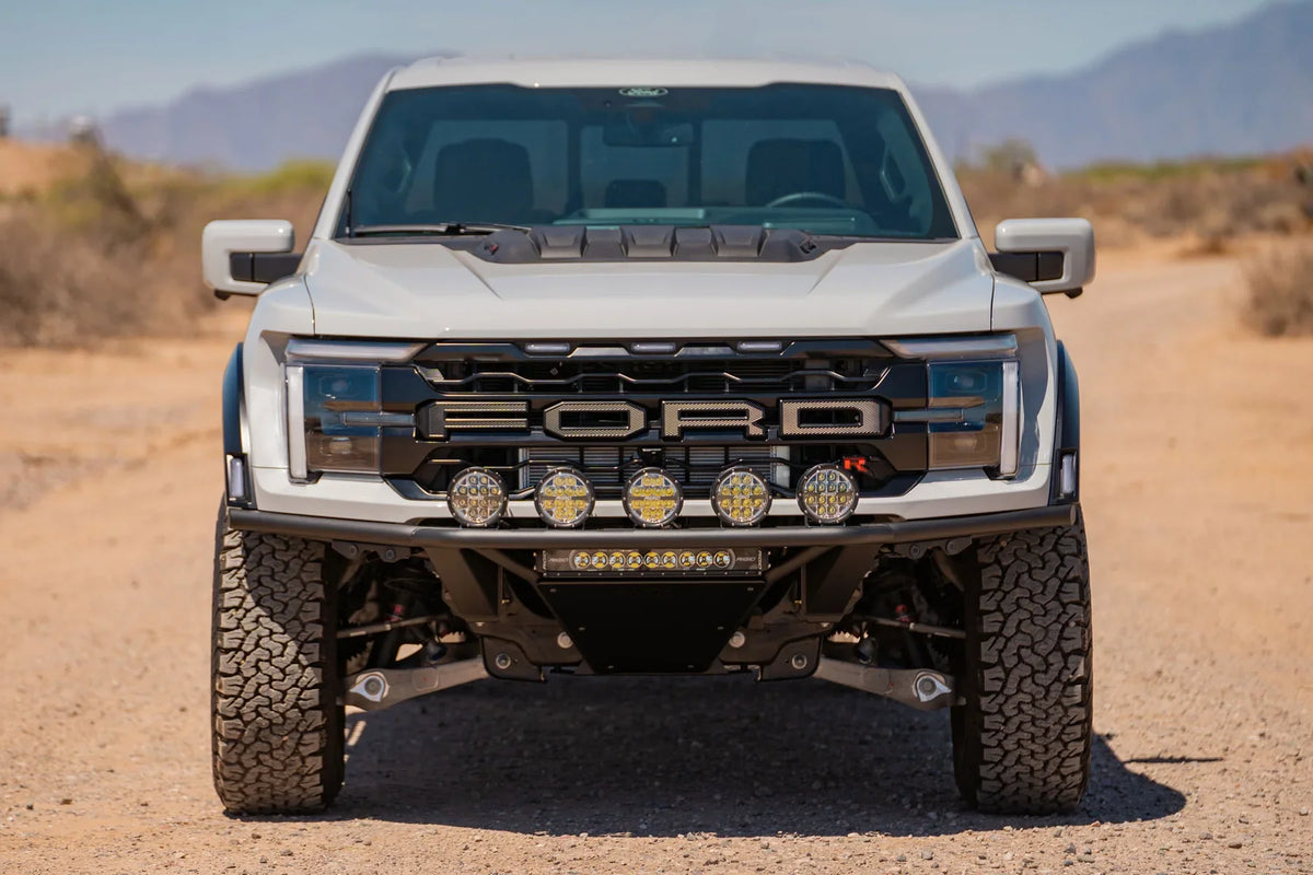 21-26 Ford Raptor 3.5L V6 / 23+ Raptor R 5.2L V8 Addictive Desert Designs F210562070103 Pro Plus Frame Cut Front Bumper | 20-inch Light Bar