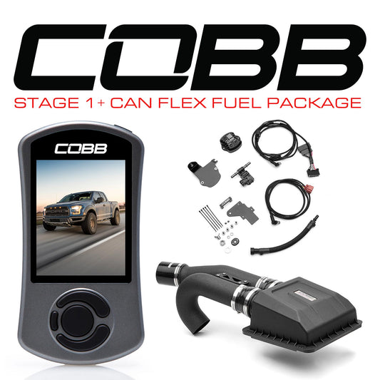COBB Tuning 005001P-FF Stage 1 + CAN Flex Fuel Power Package for 17-20 Ford F-150 Raptor