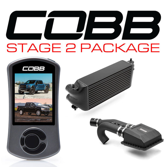 17-20 Ford F-150 Raptor / Limited Ecoboost 3.5L V6 COBB Tuning FOR0050S20BK-TCM Stage 2 Power Package w/ TCM (factory location intercooler) - Black