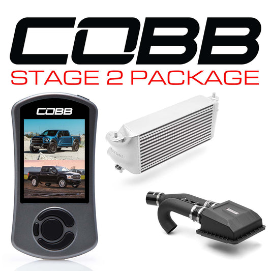 17-20 Ford F-150 Raptor / Limited Ecoboost 3.5L V6 COBB Tuning FOR0050S20SL Stage 2 Power Package (factory location intercooler) - Silver