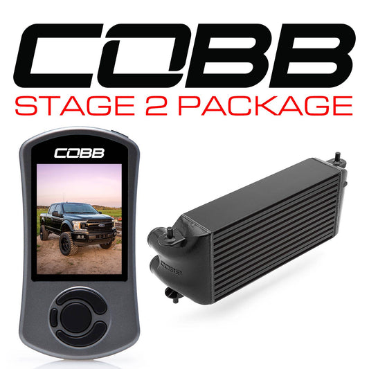 2020 Ford F-150 Ecoboost 3.5L V6 COBB Tuning FOR0070S20BK-NI Stage 2 Power Package (factory location intercooler, no intake) - Black