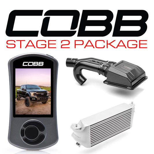 2020 Ford F-150 Ecoboost 3.5L V6 COBB Tuning FOR0070S20SL-RED Stage 2 Redline Carbon Fiber Power Package (factory location intercooler) - Silver