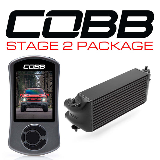 21-23 Ford F-150 Raptor V6 3.5L COBB FOR0100S20BK-NI Stage 2 Power Pkg -Blk (Factory Location Intercooler)