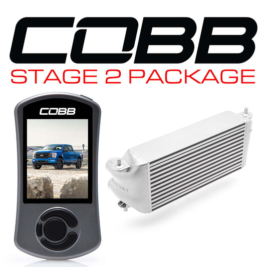 21-22 Ford F-150 3.5L V6 / Tremor COBB Tuning FOR0110S20SL-NI Stage 2 Power Package (factory location intercooler) - Silver