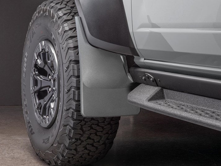 22-26 Ford Bronco Raptor WeatherTech 110162-120162 Custom No Drill Splash Guard MudFlaps - Front & Rear Set