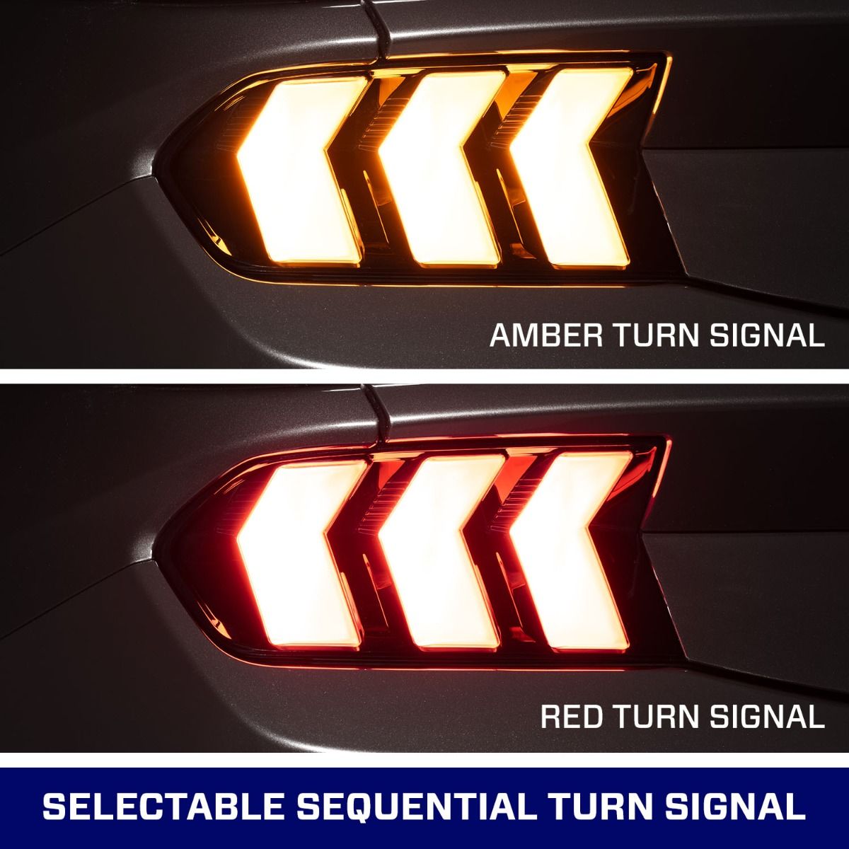 24-25 Ford Mustang Form Lighting FL0088 Sequential LED Tail Lights Smoked (Pair)