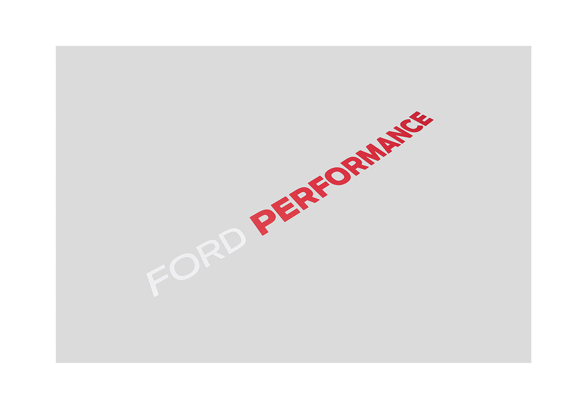 21-26 F-150 Ford Performance M-1820-WR F-Series Windshield Banner - White/Red