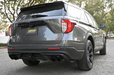 20-23 Ford Explorer ST V6 3.0L Gibson 619718B 2.25in Axle-Back Dual Exhaust -Black Elite