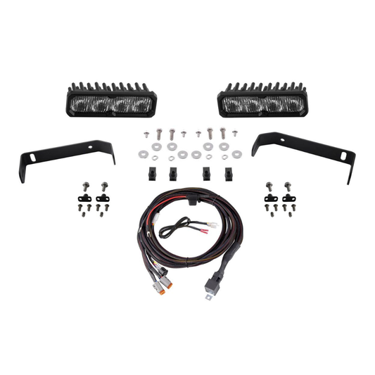 19-21 Ford Ranger Diode Dynamics DD8870 SS6 Driving Light Kit Sport LED Kit White SAE Fog/Wide