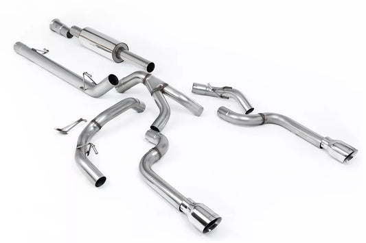 21-26 Ford F-150 SuperCrew 3.5 V6 Ecoboost 5.5ft (Non Tremor Models) Bed Milltek Sport Road+ Resonated Cat-Back with Dual Outlet
