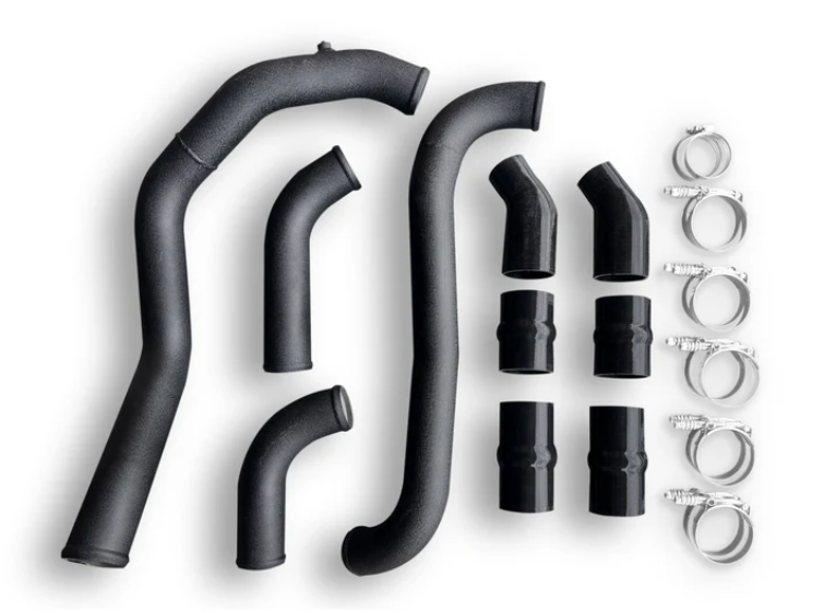 CV Fab Hot Side Intercooler Piping for 21-25 Ford F-150 3.5L & Raptor / 22-25 Ford Expedition / Lincoln Navigator 3.5L EcoBoost CV Fabrication 100AIC-14 Aluminum Intercooler Piping