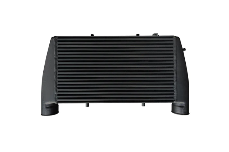 15-24 Ford F-150 2.7L & 3.5L / 17-24 Ford Raptor 3.5L EcoBoost / 21-24 F-150 3.5L Powerboost CV Fabrication 1523FMIC-SV/BK Titan High Mount Intercooler