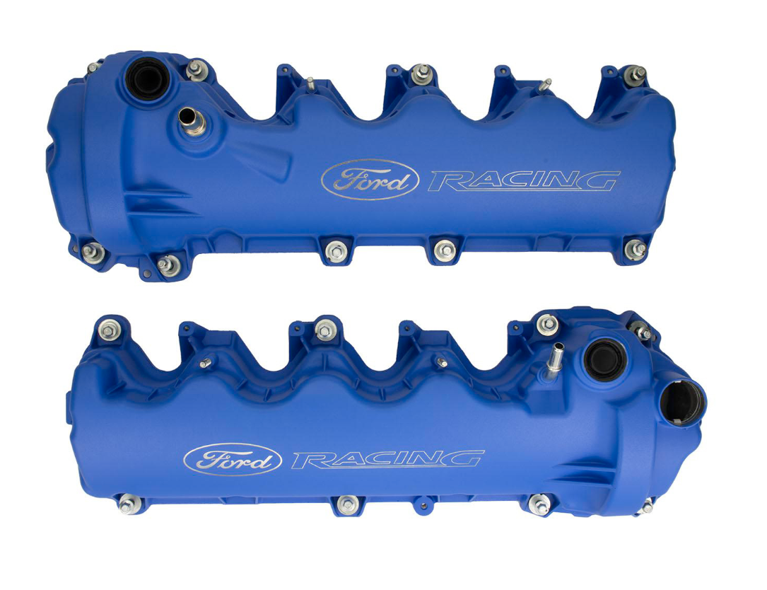 05-10 F-150 Ford Racing M-6582-FR3VBL Blue Coated 3-Valve Cam Covers