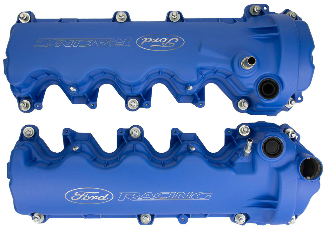05-10 F-150 Ford Racing M-6582-FR3VBL Blue Coated 3-Valve Cam Covers