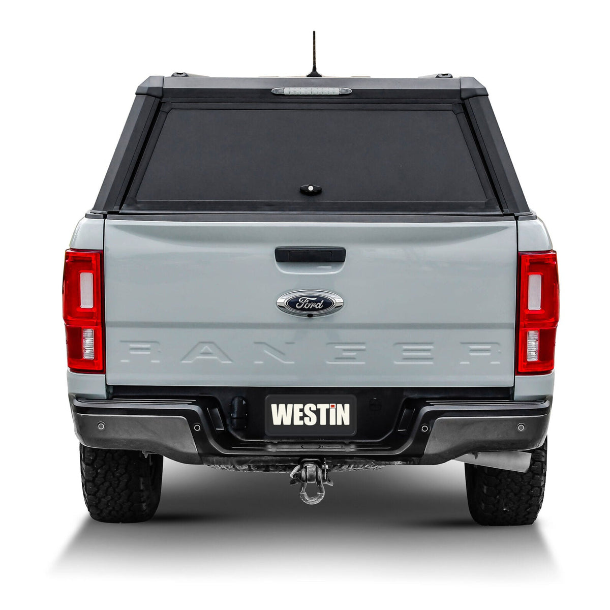 19-23 Ford Ranger Westin 16-14025 EXP Truck Cap with Solid Front Glass Matte Black (CC 5ft. Bed)
