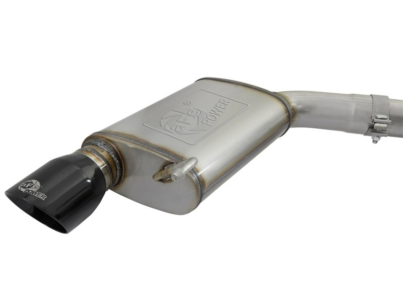 15-17 Ford Mustang GT V8 5.0L/V6 3.7L  aFe 49-33072-1B MACHForce XP 3in 304 SS Cat-Back Exhausts w/ Black Tips