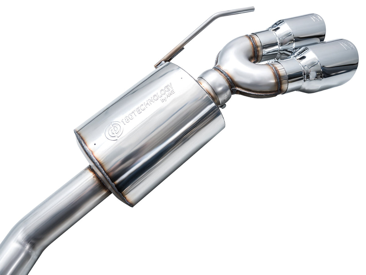 20-24 Ford Explorer ST V6 3.0L AWE Tuning 3015-42625 Touring Edition Exhaust w/ Chrome Silver Tips