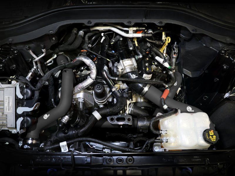 22-24 Ford Explorer V6 3.0L EB aFe 46-20678-B BladeRunner 2 1/4in Intercooler Hot Side Charge Pipe - Black