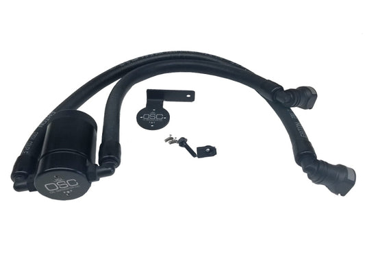 11-17 Ford F-150 5.0L / 11-14 Ford F-150 & Raptor 6.2L J&L 3016D-B Driver Side OSC Oil Separator 3.0 Black Anodized