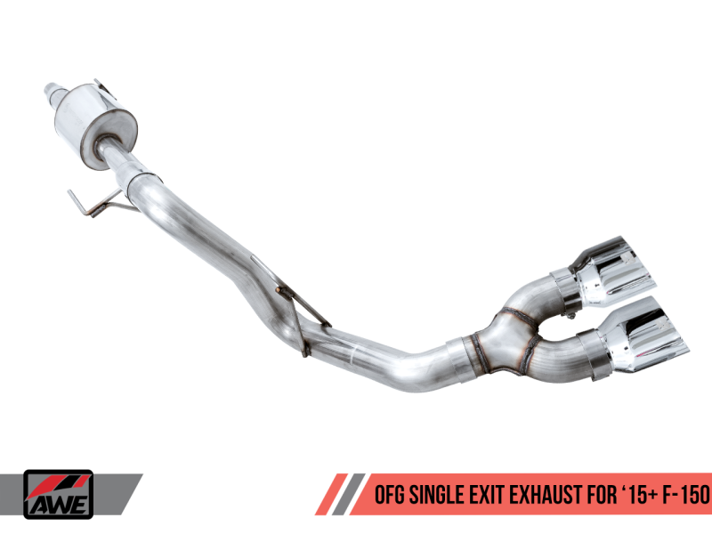 15-20 Ford F-150 V6/V8 AWE Tuning 3015-22066 0 FG Single Exit Performance Exhaust System
