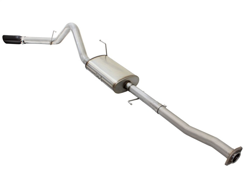15-20 Ford F150 V8 aFe 49-43073-B MACHForce 3in-3.5in Single Side Exit Cat-Back XP Exhaust System with Black Tips Polished Finish