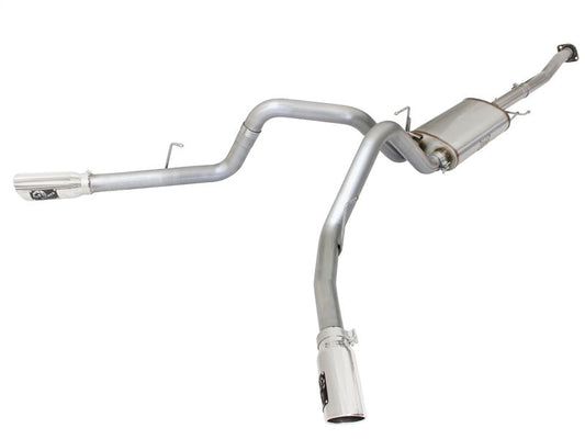 15-20 Ford F150 Ecoboost V6 aFe 49-43070-P MACHForce XP Exhaust 3in Stainless Steel Dual Side Exit Cat-Back with Polished Tips