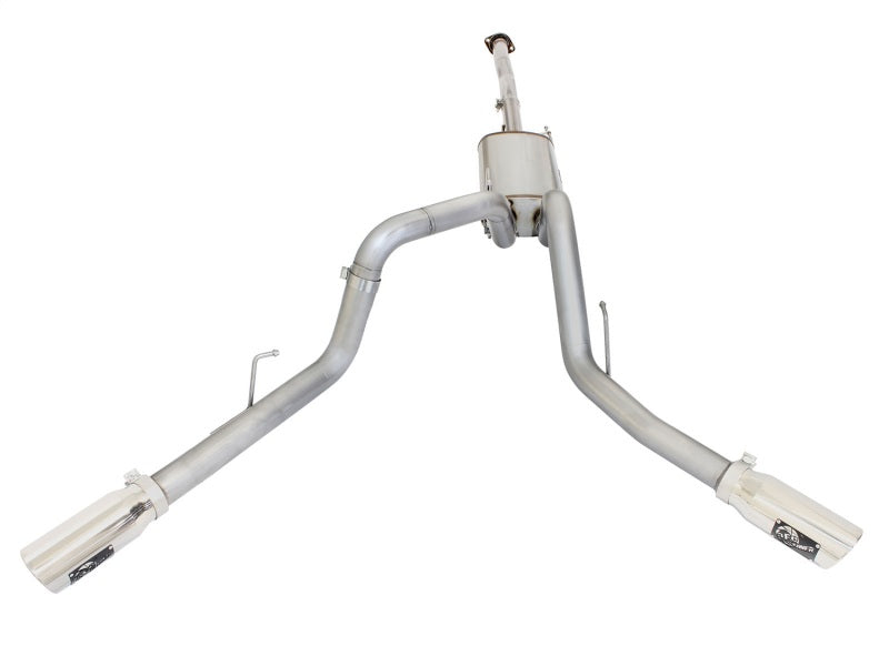 15-20 Ford F150 Ecoboost V6 aFe 49-43070-P MACHForce XP Exhaust 3in Stainless Steel Dual Side Exit Cat-Back with Polished Tips