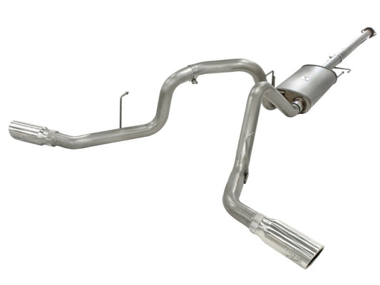 11-14 Ford F150 Ecoboost V6-3.5L (TT) aFe 49-43056-P MACHForce XP Exhausts 3inSS Dual Side Exit Stainless Steel Cat-Back Polished Tip