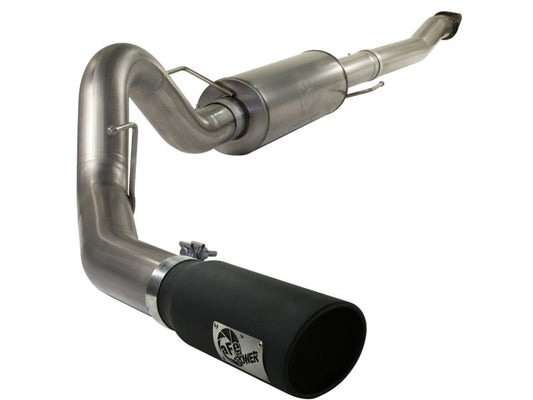 11-14 Ford F-150 EcoBoost V6-3.5L (tt) aFe 49-43041-B MACHForce XP Stainless-Steel Exhaust Cat-Back SS-409 4in Black Tip