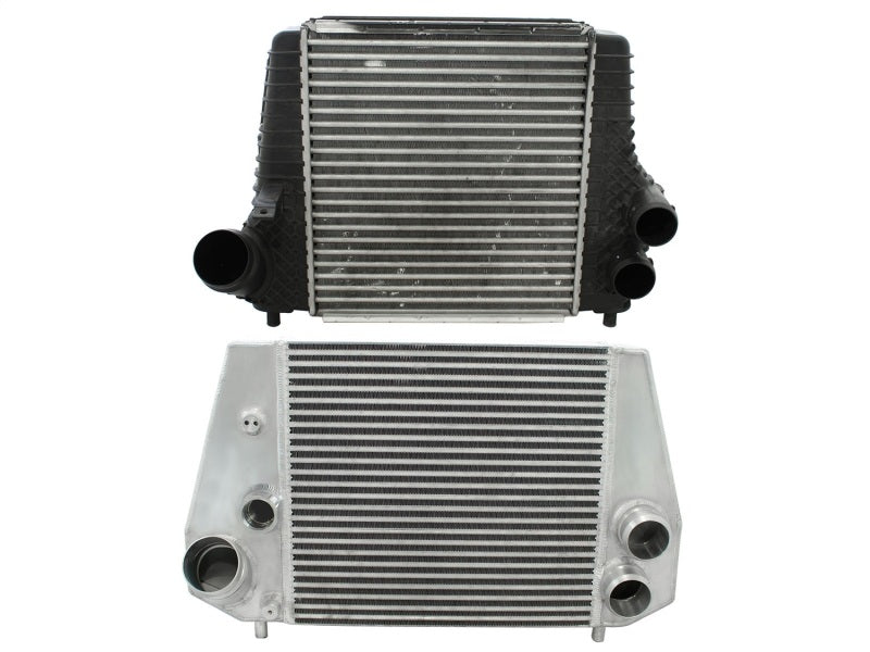 13-14 Ford F-150 V6-3.5L Ecoboost aFe 46-20161 Power BladeRunner 3in Intercooler
