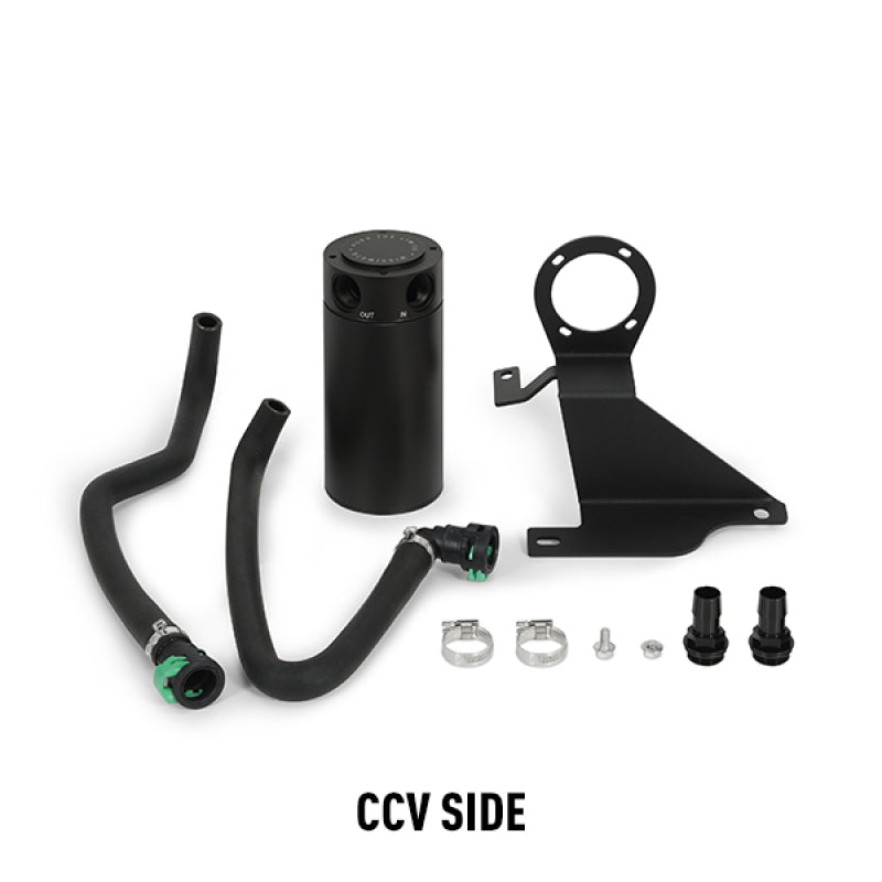 11-14 Ford F-150 EcoBoost 3.5L Mishimoto MMBCC-F35T-11SBE Baffled Oil Catch Can Kit -Black