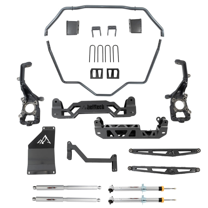 21-24 Ford F-150 4WD Belltech 152510TPS 5in - 7in Lift Kit Inc. Front & Rear Trail Performance Struts/Shocks
