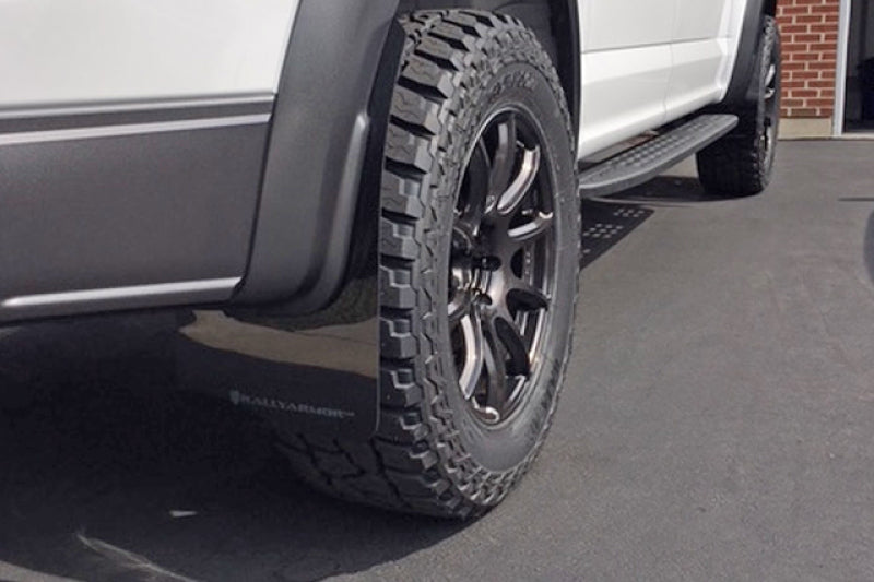 17-20 Ford Raptor 3.5L V6 Ecoboost Rally Armor MF53-UR-BLK/DGRY Mud Flaps w/ Dark Grey Logo