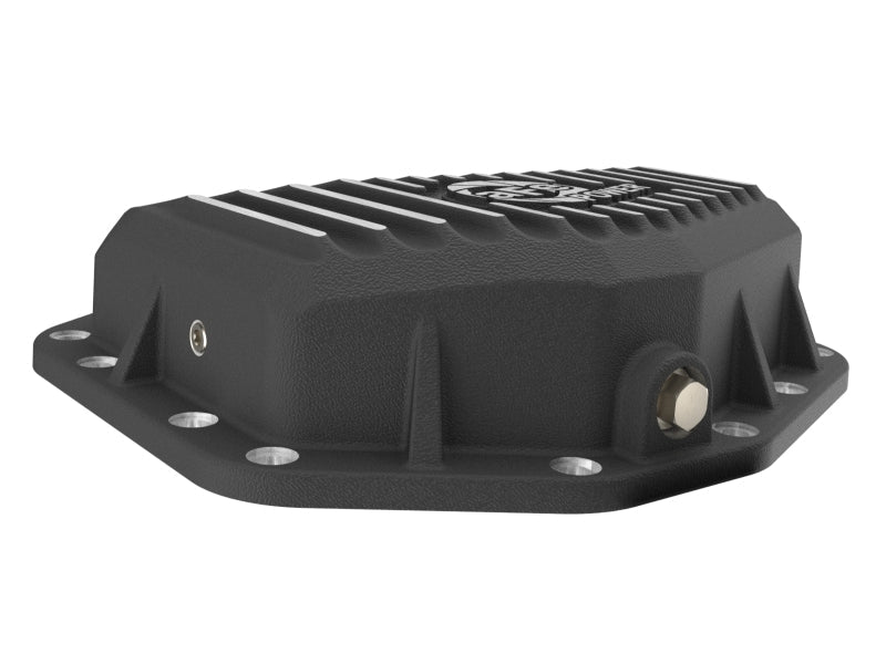 22-26 Ford Bronco Raptor V6 3.0L aFe 46-71460B POWER Pro Series Rear Differential Cover Black w/ Machined Fins