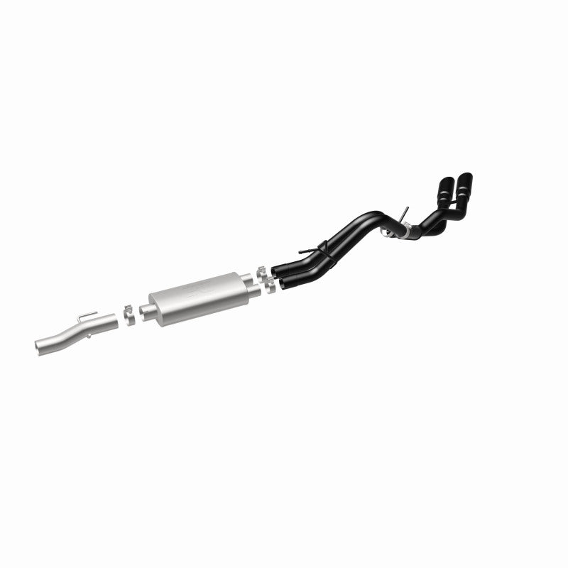 10-14 Ford Raptor V8 6.2L MagnaFlow 15366 SYS Cat-Back 2.5/3in Black Dual Same Side Exit Rear 3.5 Tips