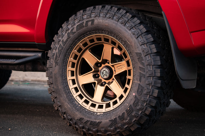 21-23 Ford Bronco ICON 3417858347BS Raider 17 x 8.5 / 6 x 5.5 / 0mm Offset 4.75in BS Satin Brass Wheel