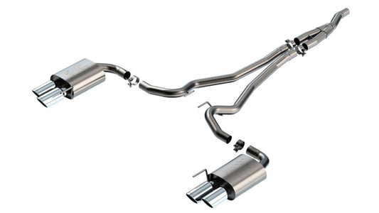 24+ Ford Mustang Ecoboost 2.3L Borla 140982 Cat-Back Exhaust System ATAK w/ Quad Tip - Non-Active